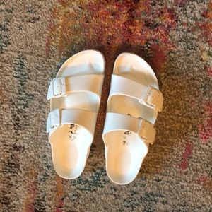 White Eva Waterproof Birkenstocks - used